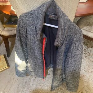 Tek Gear Men's Gray Puffer Jacket with Red Accents. Men’s or women’s. I wore